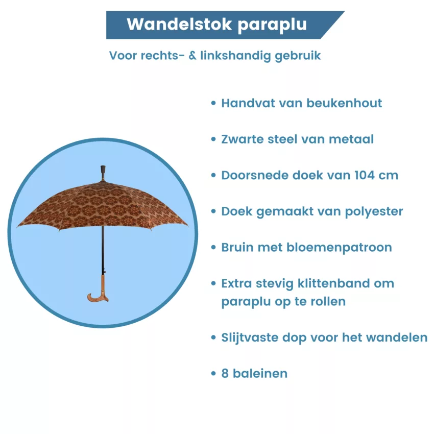 parapluie canne de marche tissu satin italien beige liste