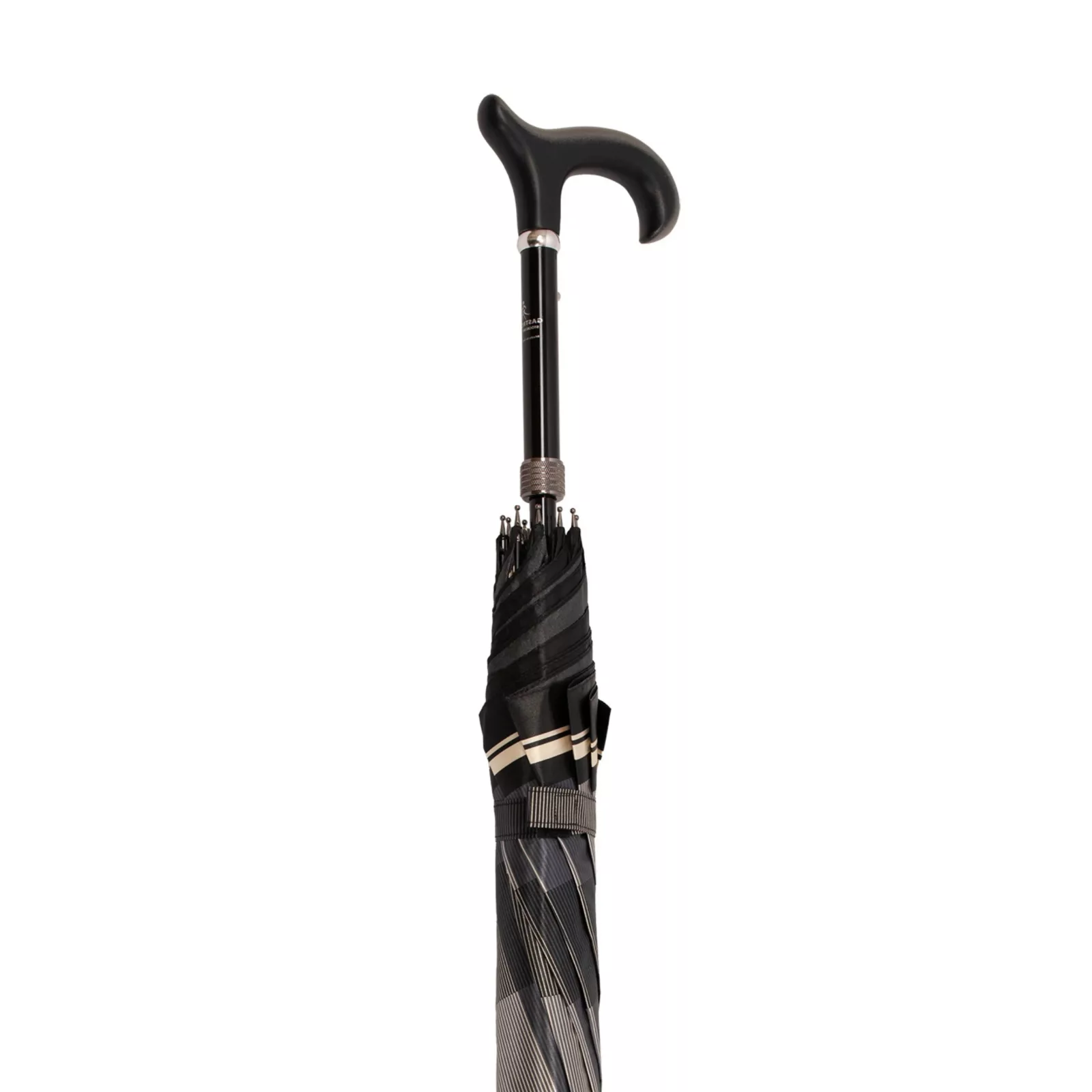 parapluie canne de marche réglable en tissu de satin italien
