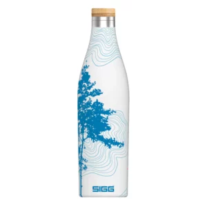 sigg bouteille thermos d’un demi-litre, blanche, motif arbre
