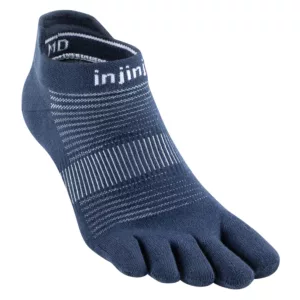 chaussettes à orteils 40,5 à 44 run lightweight no show coolmax bleu