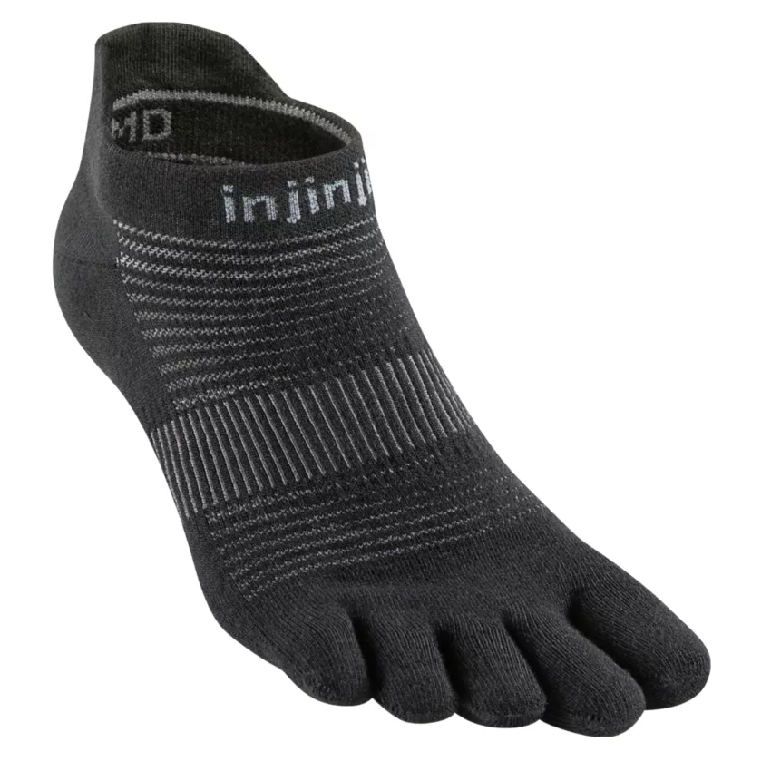 chaussettes à orteils 40,5 à 44, légères, invisibles, Coolmax, noires
