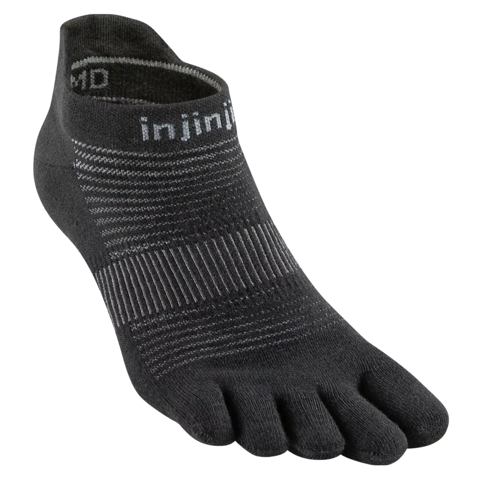 chaussettes à orteils 44,5 à 47, légères, invisibles, Coolmax, noires
