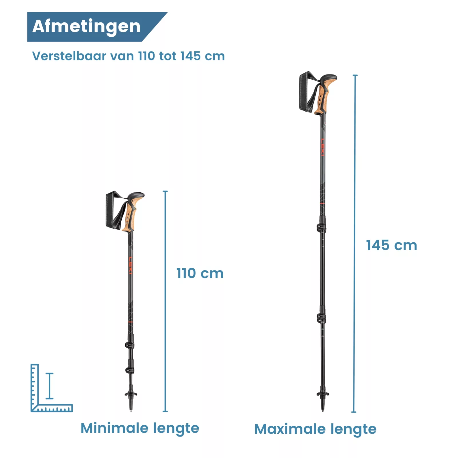 Dimensions des bâtons de randonnée Khumbu