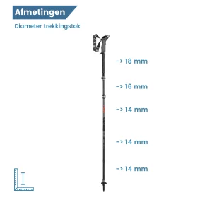 bâtons de randonnée Makalu antishock pliables en carbone