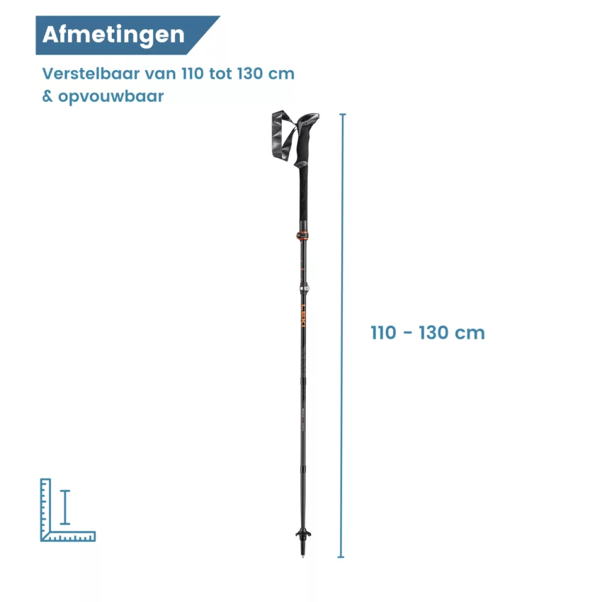 dimensions des bâtons de trekking en montagne