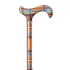 Classic Canes Canne de marche télescopique - Tartan multicolore
