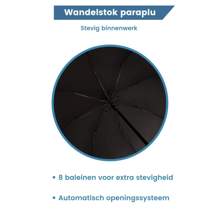 baleinen wandelstok paraplu