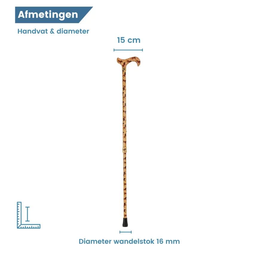 Canne de marche réglable whistlejacket diamètre