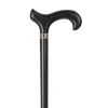 Classic Canes Canne de marche en hêtre - Noir - Collier Art déco