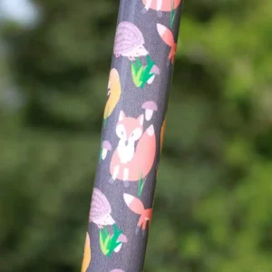 bâton de marche « créatures de la forêt » imprimé violet