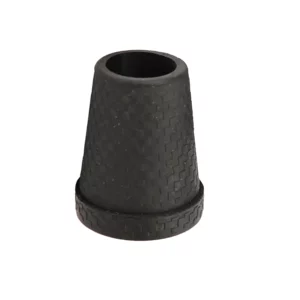 embouts pour cannes avec insert en acier noir 16 mm