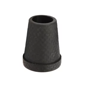 embout pour canne pour bâton de marche en acier noir de 18 mm