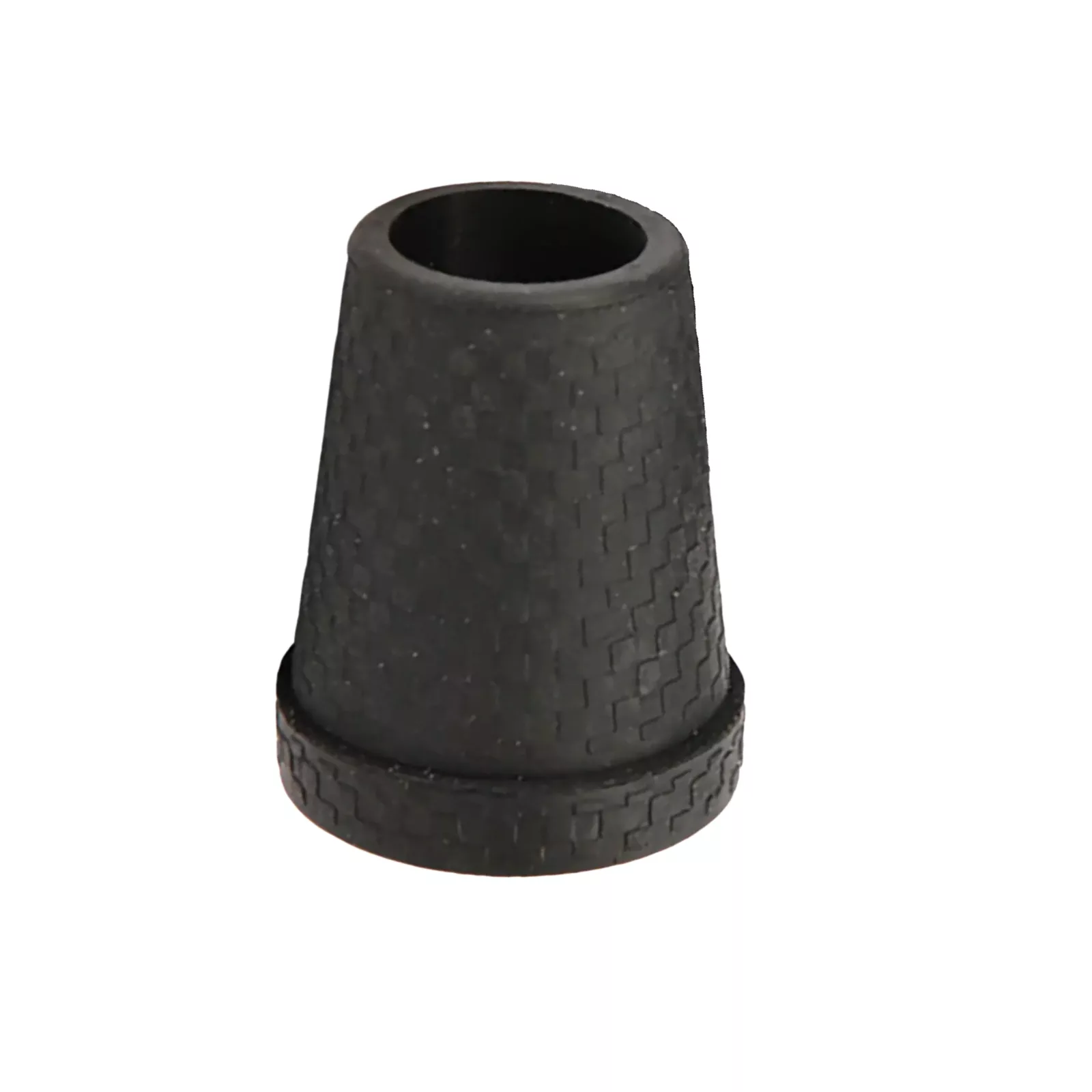 embout pour canne pour bâton de marche en acier noir de 18 mm