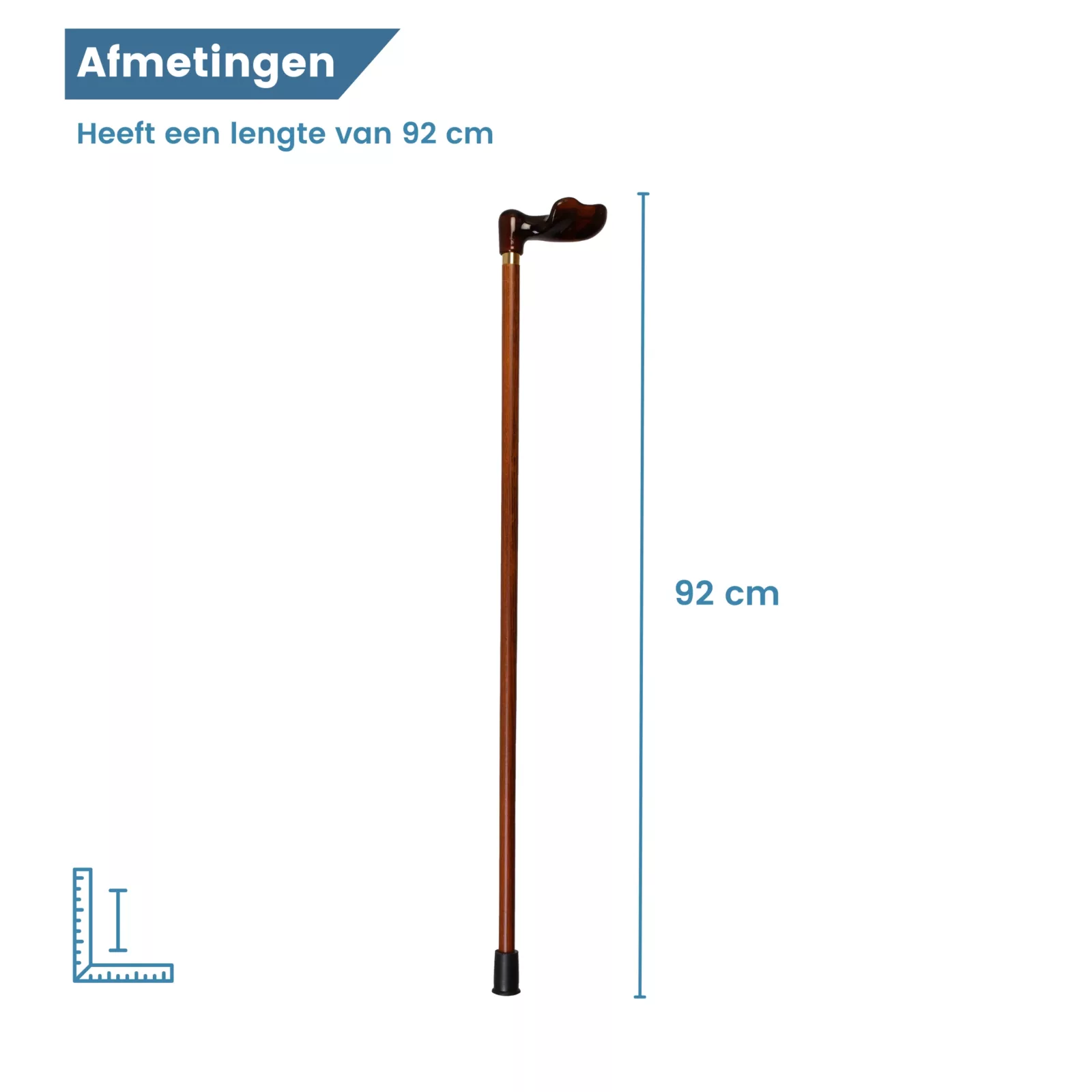 Longueur de la canne : 92 cm