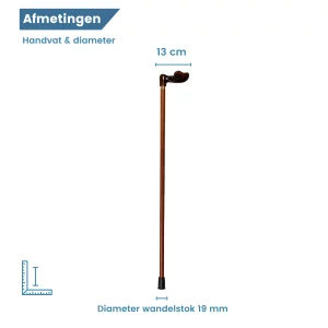 diamètre de la canne de marche ergonomique