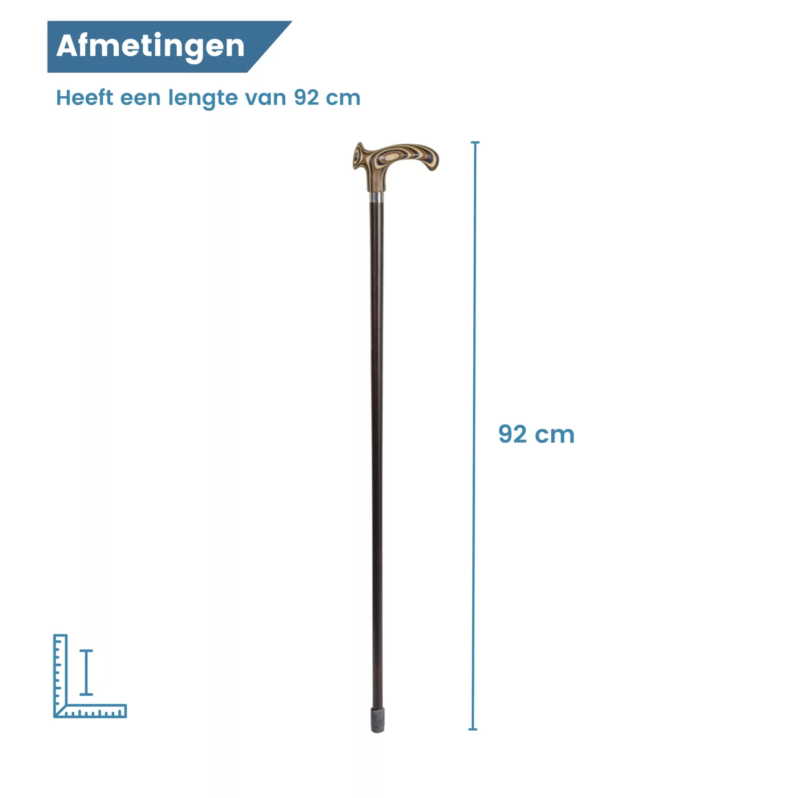 Longueur du bâton de marche : 92 cm