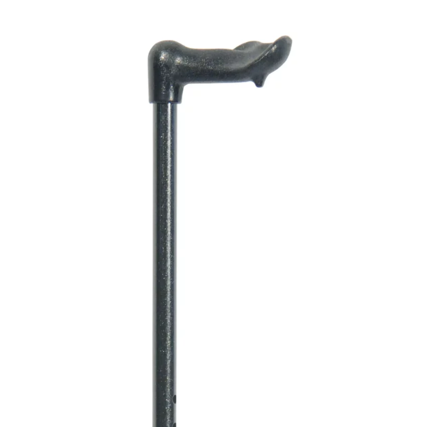 canne de marche ergonomique pour droitier, réglable, noire