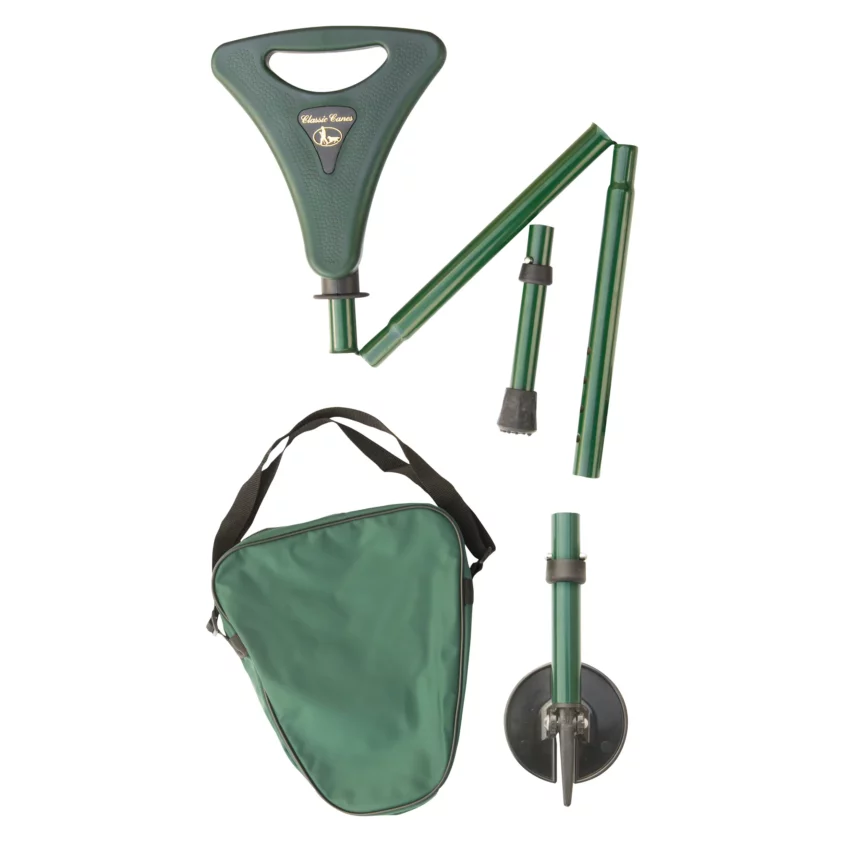flipstick vert avec pochette de rangement