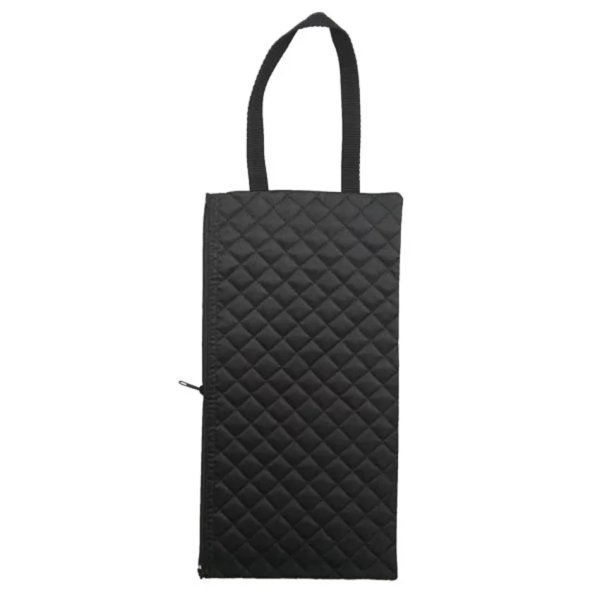 Sac de rangement pour canne de marche noir matelassé