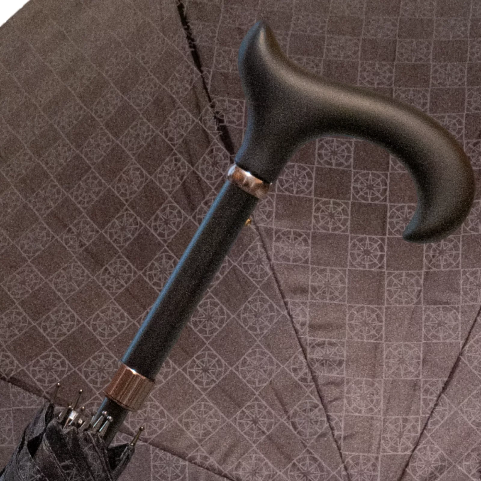Canne parapluie réglable, diamètre 102 cm