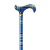 Classic Canes Canne de marche télescopique - Tartan bleu