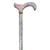 Classic Canes Canne de marche réglable – Lavande – Fleurs – Tea Party