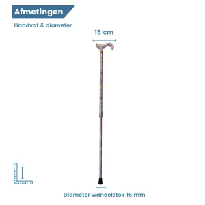 canne de marche télescopique, diamètre, couleur lavande