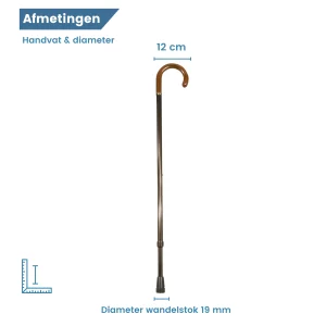 bâton de marche extra-long de diamètre