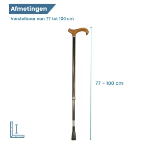 Dimensions de la canne de marche réglable XL