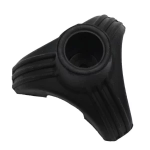 embouts pour canne pour bâton de marche noir 19 mm, vue de dessus