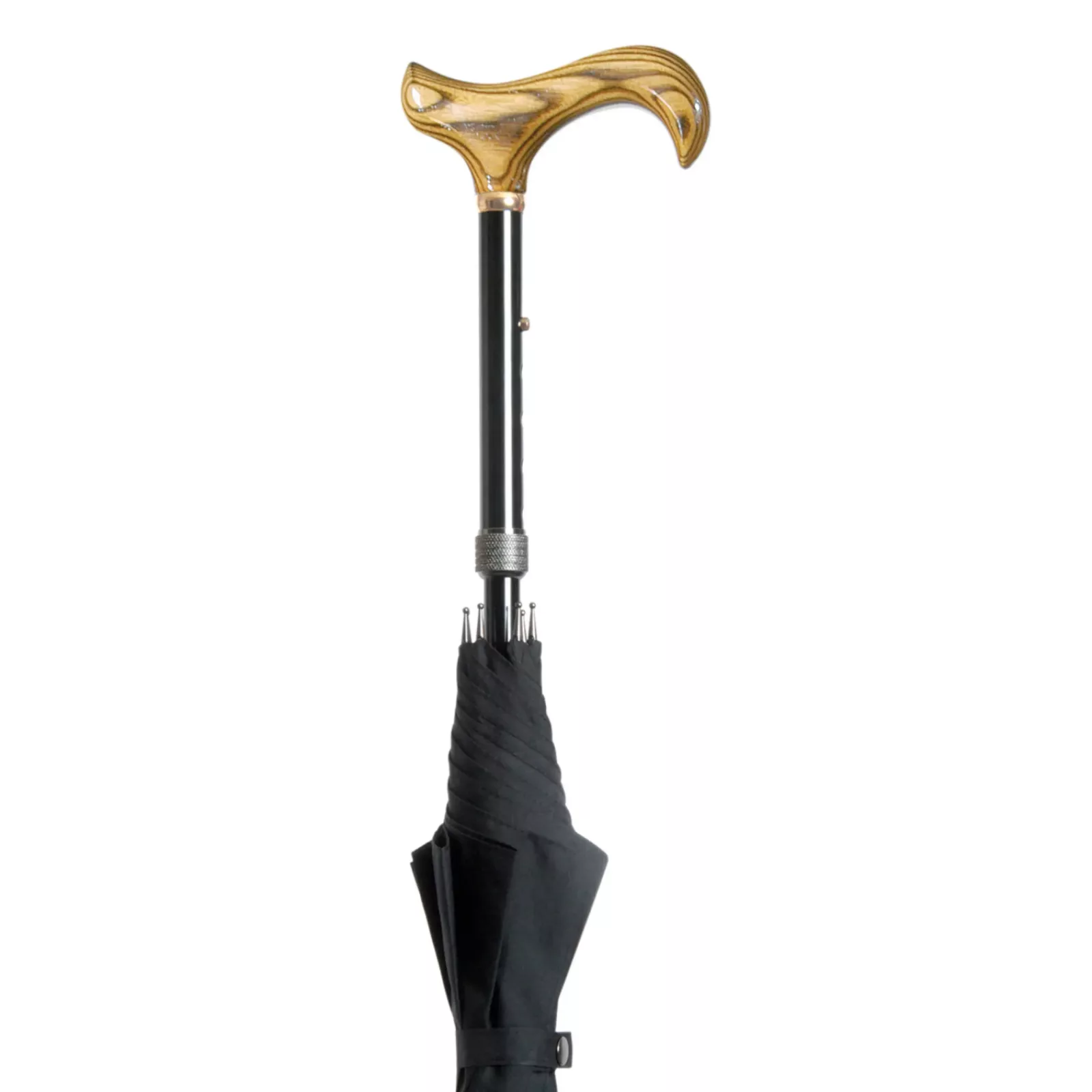 canne de marche réglable avec parapluie