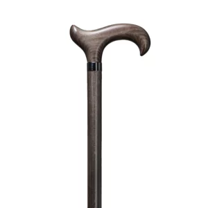Canne de marche XL en hêtre, gris platine