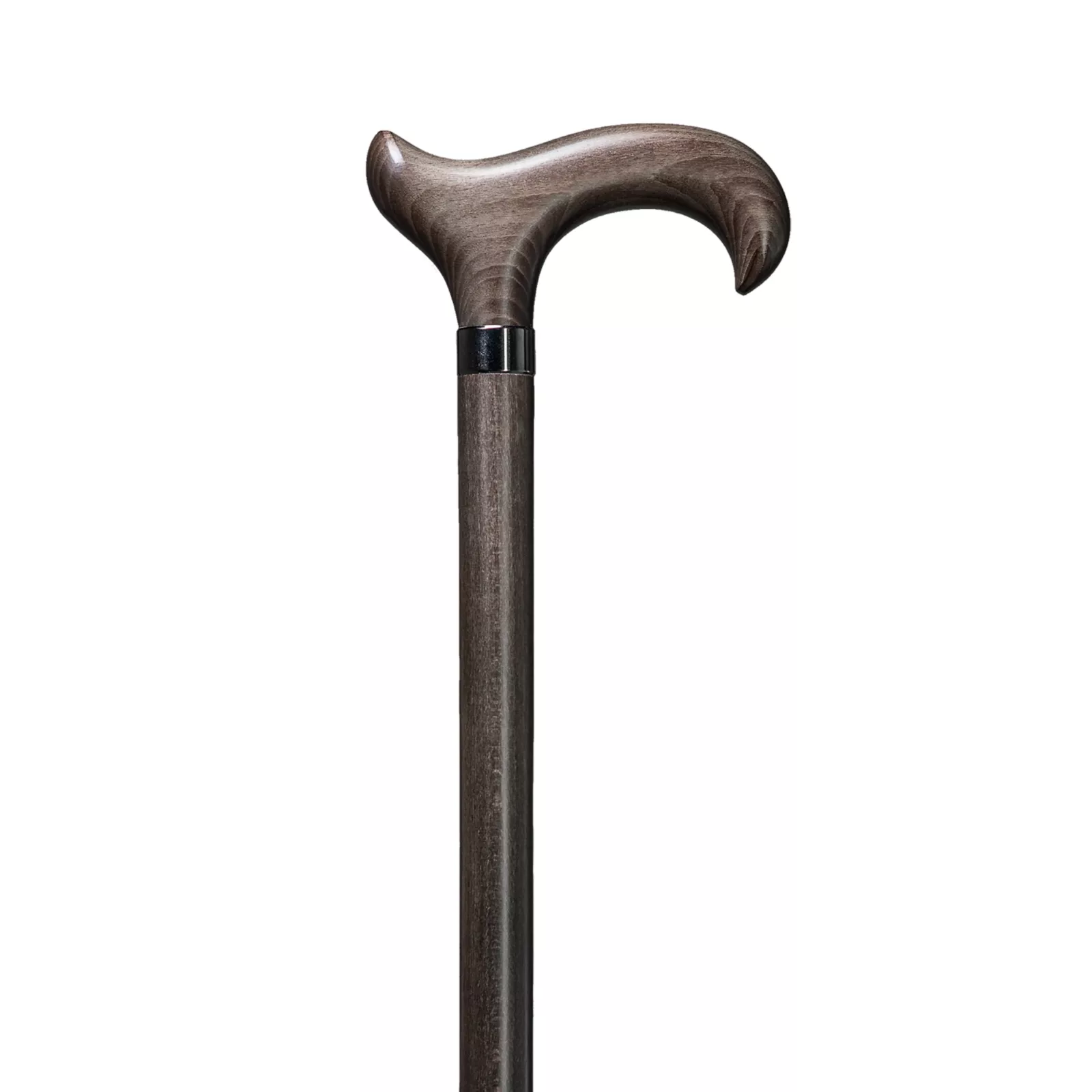 Canne de marche XL en hêtre, gris platine