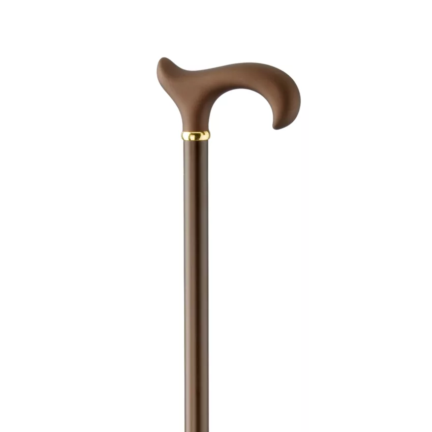 Canne de marche XL réglable en aluminium couleur bronze